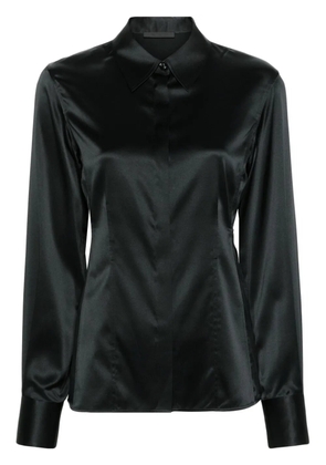 Helmut Lang Seamed Slash silk shirt - Black