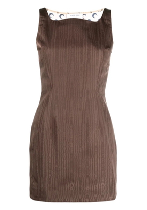 Marine Serre Regenerated moire minidress - Brown