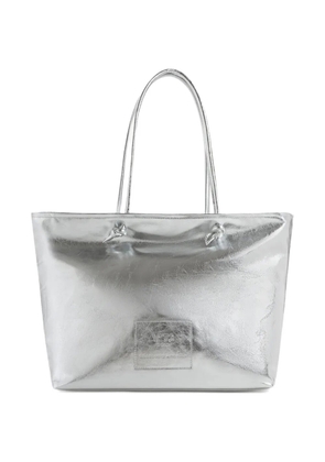 V°73 logo-patch tote bag - Silver