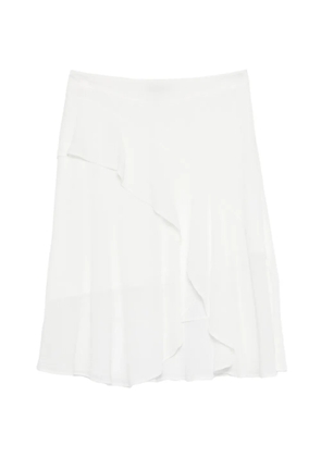 Barbara Bui asymmetric button mini skirt - White