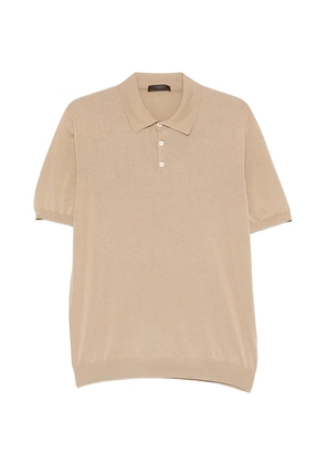 Zanone buttoned polo shirt - Neutrals
