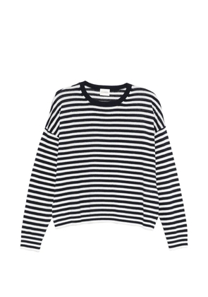 Closed striped sweater - Blue