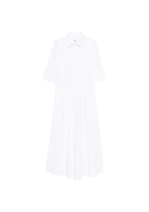 CRIDA Baldo collared midi dress - White