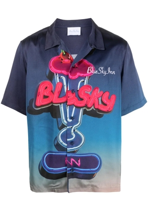 BLUE SKY INN logo-print short-sleeved shirt