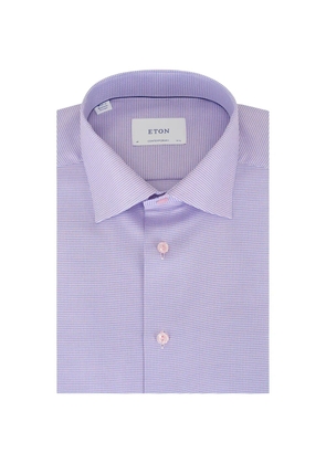 Eton micro-pattern shirt - Pink