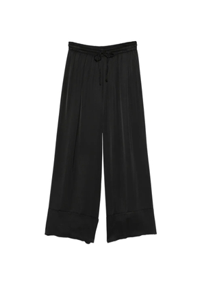 DIXIE drawstring-waist palazzo pants - Black