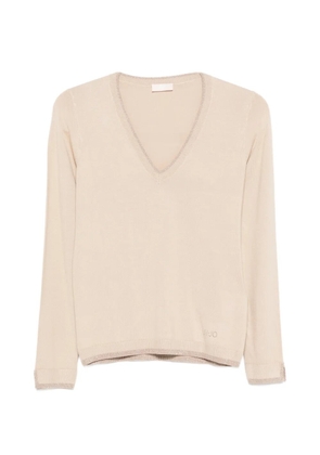 LIU JO V-neck sweater - Neutrals