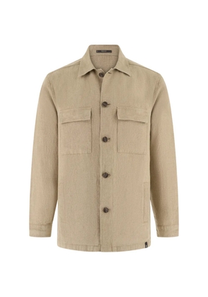 Boggi Milano patch-pocket shirt jacket - Neutrals