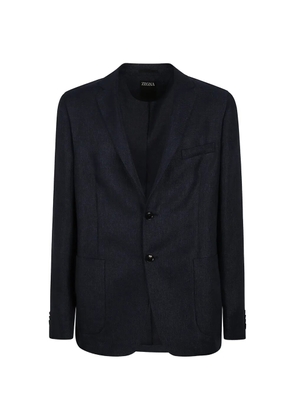 Zegna button jacket - Blue