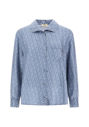 Herno printed silk shirt - Blue