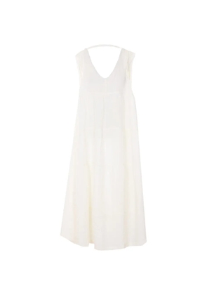 Maurizio Pecoraro scoop-neck midi dress - Neutrals