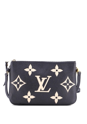 Louis Vuitton Pre-Owned Double Zip Pochette Bicolor Monogram Empreinte Giant crossbody bag - Black