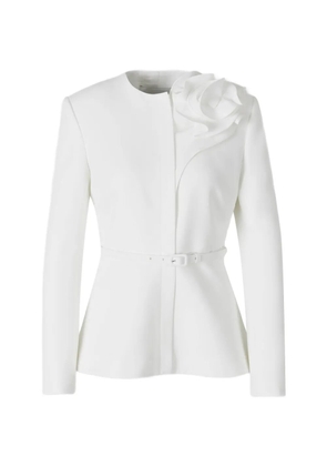 Roland Mouret flower belted jacket - White