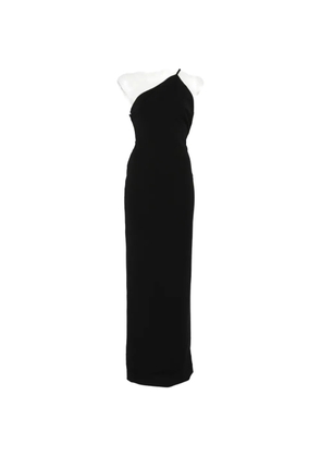 Solace London Alexandra asymmetric-strap maxi dress - Black
