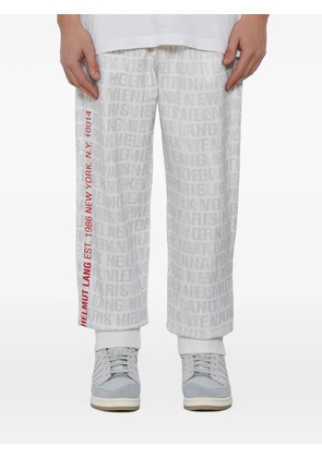 Helmut Lang print track pants - White