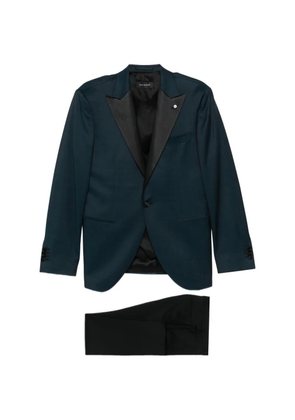 LUIGI BIANCHI MANTOVA peaked-lapel three-piece suit - Blue