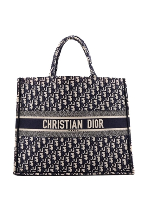 Christian Dior Pre-Owned Book Oblique Canvas Large tote bag - Blue