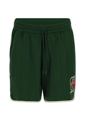 Drôle De Monsieur D Hibiscus embroidered detail shorts - Green