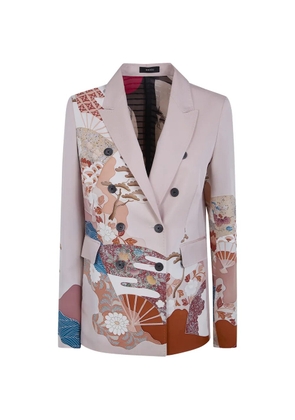 IBRIGU graphic-print blazer - Purple