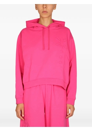 MCQ embossed hooded sweatshirt - Pink