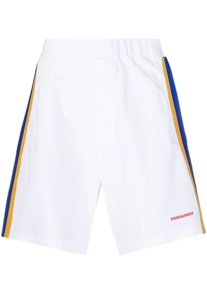 DSQUARED2 side-stripe shorts - White