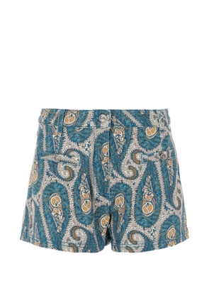 ETRO paisley shorts - Blue