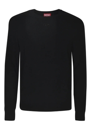 Diesel K-Vieri embroidered-logo sweaters - Black