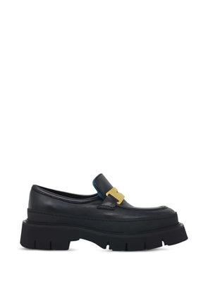 Madison.Maison shearling-lining loafers - Black