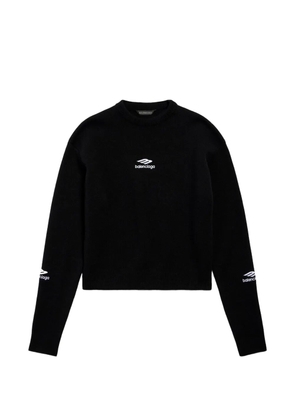 Balenciaga logo knitted sweater - Black