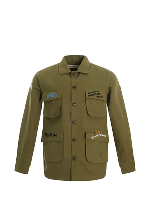 Baziszt Pasadena embroidered shirt jacket - Green