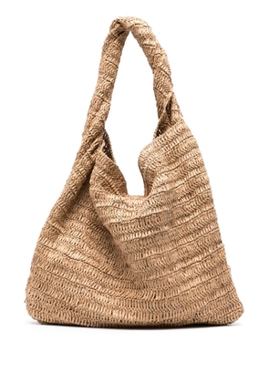 P.A.R.O.S.H. raffia tote bag - Neutrals