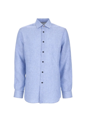 Paul Smith buttoned linen shirt - Blue