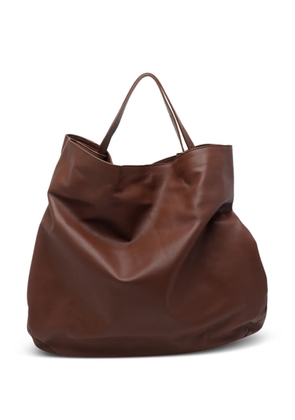 Vic Matie Ada leather tote bag - Brown
