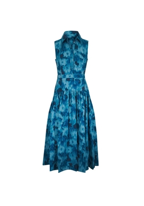 Michael Kors tie-dye tiered dress - Blue