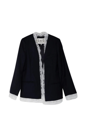 Sea Fiora lace trim blazer - Blue