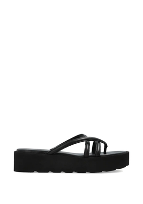 Gianvito Rossi platform strappy sandals - Black