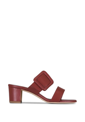 Manolo Blahnik Titubanew buckle-strap heeled sandals - Red