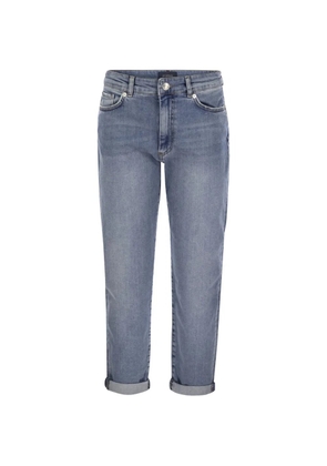 Sportmax Navata contrast-stitch jeans - Blue