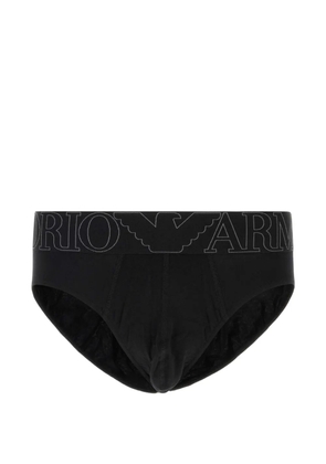 Emporio Armani logo briefs - Black