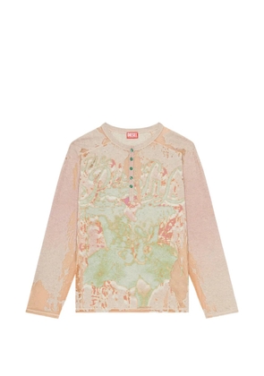 Diesel T-Livo-Ls long-sleeved Henley T-shirt - Neutrals