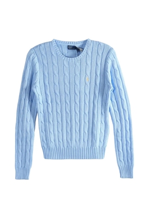 Polo Ralph Lauren cable-knit round-neck sweater - Blue