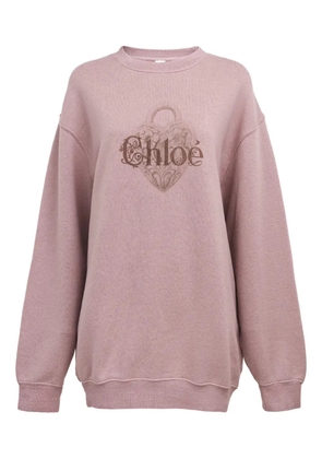 Chloé crew-neck sweatshirt - Pink
