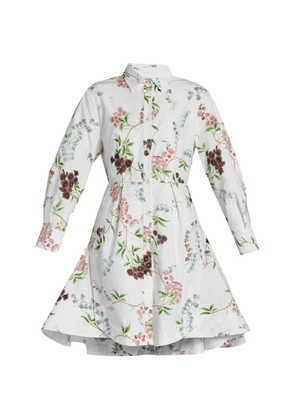 ERDEM floral-print mini dress - White