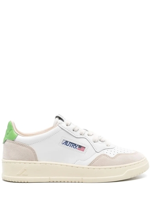 Autry Medalist suede-panel sneakers - White