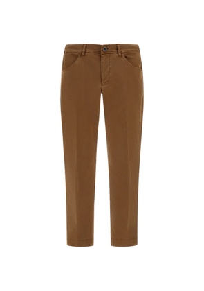 Herno elasticated waist five-pocket trousers - Brown