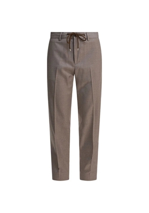 Briglia 1949 drawstring virgin wool trousers - Neutrals