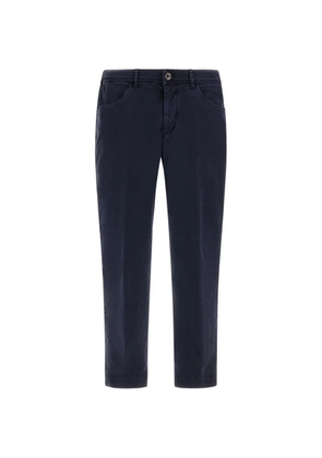 Herno elasticated waist five-pocket trousers - Blue