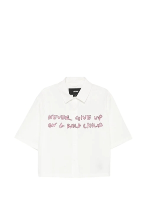 ALIS cropped short-sleeve shirt - White