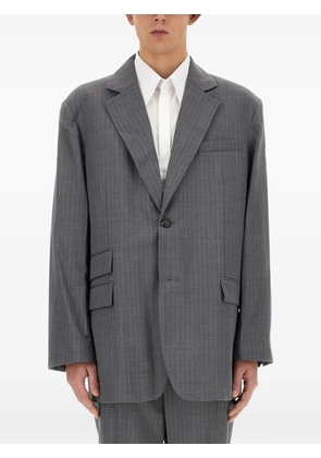 Helmut Lang pinstripe pocket wool jacket - Grey