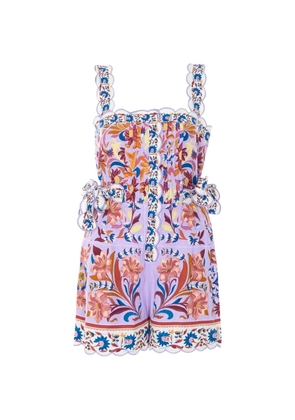 FARM Rio floral-print sleeveless mini dress - Purple